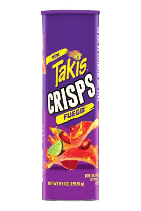 Takis Crisps Fuego 155.92 g can, front view | Asian Grocery UK