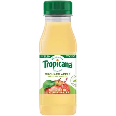 Tropicana Orchard Apple Juice 250ml front bottle | Asian Grocery UK