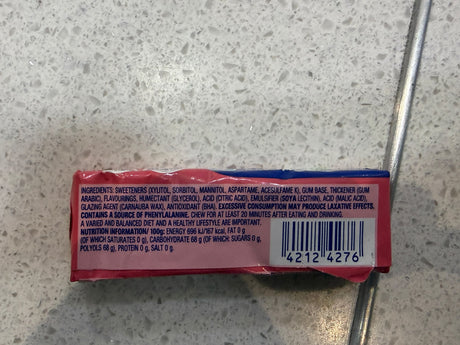 Wrigley's Extra Watermelon Flavour Sugarfree Gum 10 piece front pack | Asian Grocery UK