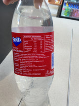 Fanta China lychee sparkling drink bottle back label | Asian Grocery UK