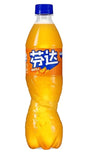 Fanta orange carbonated drink bottle with bright orange label | Asian Grocery UK