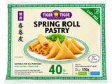 Tiger Tiger Spring Roll Pastry 550g front pack with 40 sheets | Asian Grocery UK