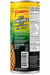 Philippine Brand 100% Pineapple Juice ingredients and serving directions | Asian Grocery UK