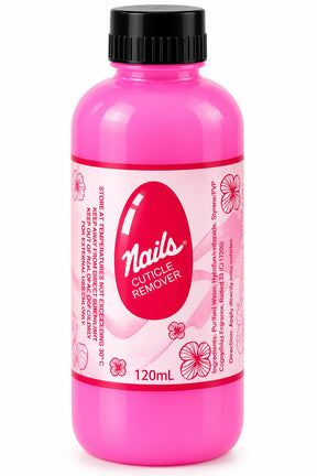 Nails Cuticle Remover 120ml pink bottle with black cap | Asian Grocery UK