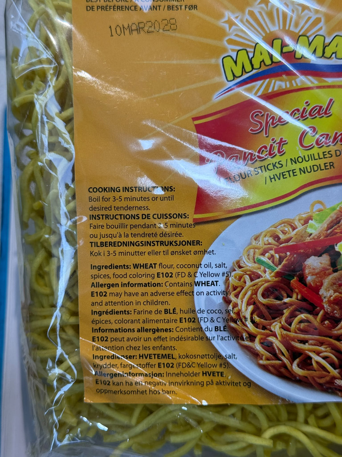Mai Mai Special Pancit Canton cooking instructions and ingredients | Asian Grocery UK