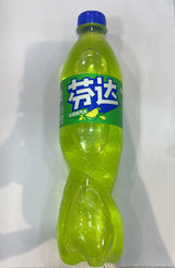 Fanta Apple flavoured fizzy drink bottle front | Asian Grocery UK