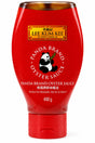Lee Kum Kee Panda Brand Oyster Sauce 490g front of squeeze bottle | Asian Grocery UK