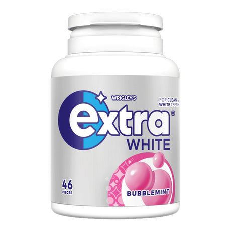 Wrigley's Extra White Bubblemint Sugar Free Chewing Gum 46 Pieces 64g | Asian Grocery UK