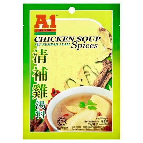 A1 AK KOH Chicken Soup Spices 35g - Asian Online Superstore UK