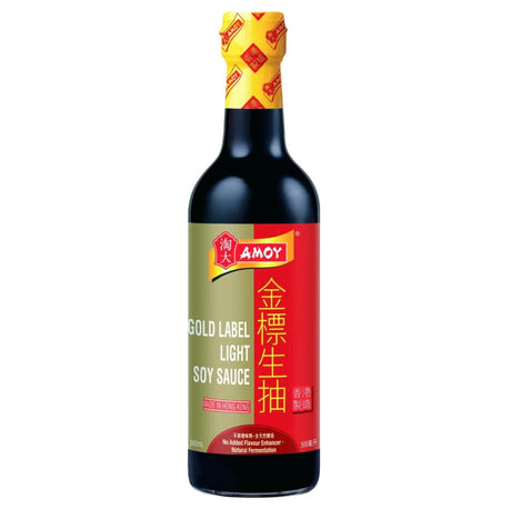 Amoy Gold Label Light Soy Sauce 500ml - Asian Online Superstore UK