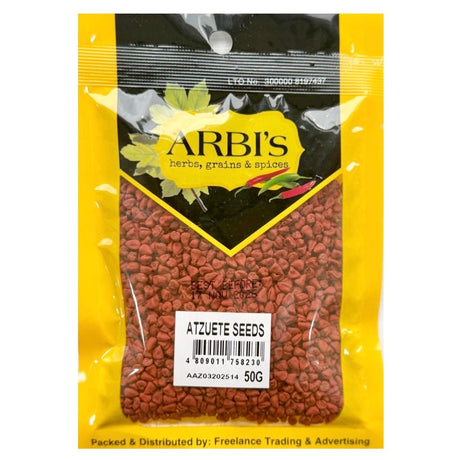Arbi’s Atzuete Seeds (Annatto Seeds) 50g - Asian Online Superstore UK