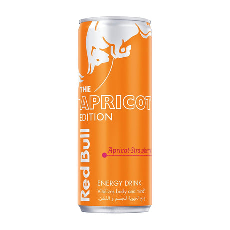Red Bull The Apricot Edition Apricot-Strawberry Energy Drink 250ml | Asian Grocery UK