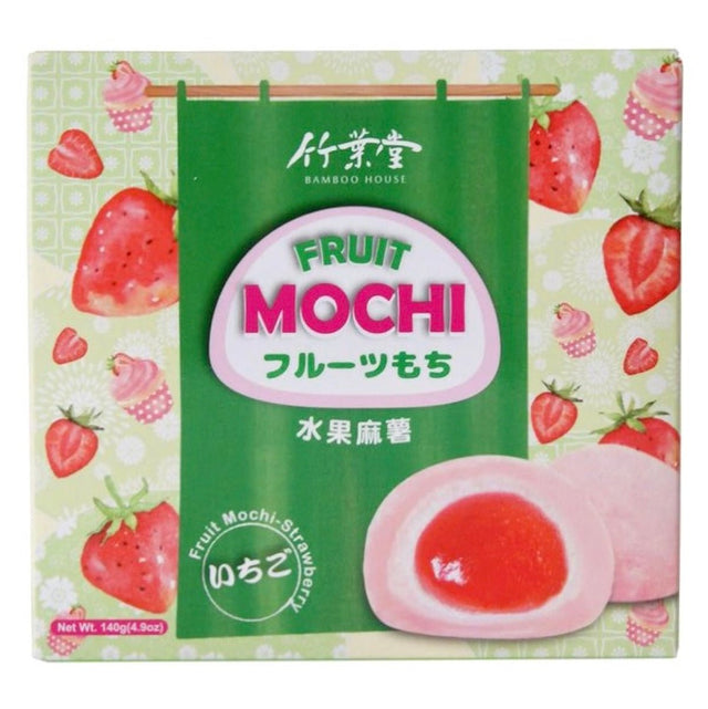 Bamboo House Fruit Mochi Strawberry 140g - Asian Online Superstore UK