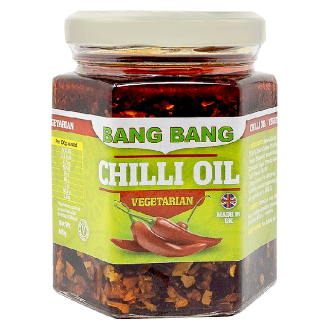 Bang Bang Chilli Oil (Vegetarian) 160g - Asian Online Superstore UK