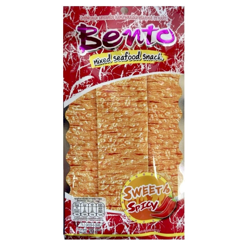 Bento Fish Snack Mixed Seafood Sweet & Spicy Flavour 20g - Asian Online Superstore UK
