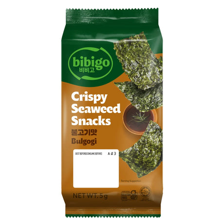 Bibigo Crispy Seaweed Snacks Korean Bulgogi Flavour 5g - Asian Online Superstore UK