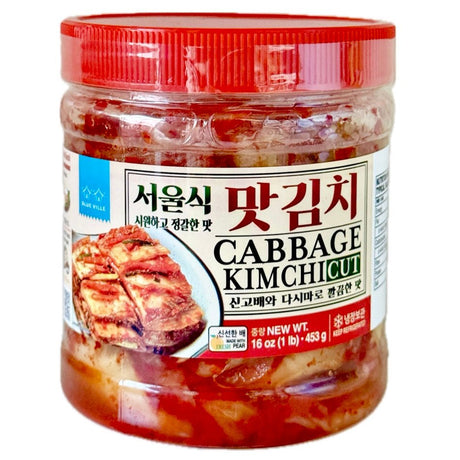 Blue Ville Mat Kimchi (Slice Cabbage Kimchi) 453g - Asian Online Superstore UK