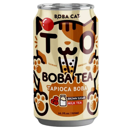 Boba Cat Brown Sugar Bubble Tea 315ml - Asian Online Superstore UK