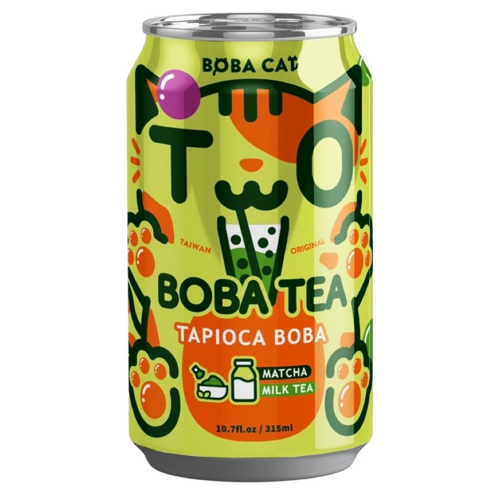Boba Cat Matcha Bubble Tea 315ml - Asian Online Superstore UK
