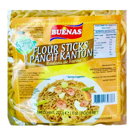 BUENAS Compact Flour Sticks (Pancit Kanton/Canton) 227g - Asian Online Superstore UK