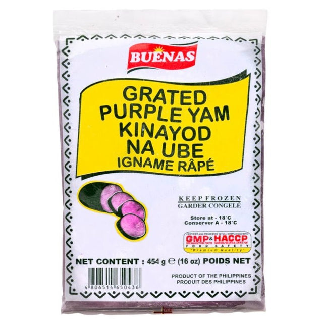 Buenas Grated Purple Yum (Kinayod Na Ube) 454g - Asian Online Superstore UK