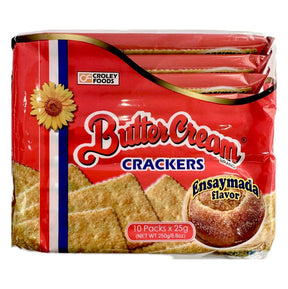 Sunflower Butter Cream Crackers Ensaymada Flavour (10pc x 25g) 250g | Asian Grocery UK