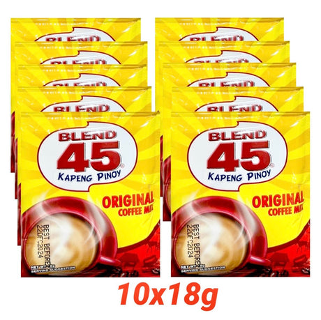 BUY 1 GET 1 : Blend 45 Original Coffee Mix (10x18g) 180g (EXP: 17 - 11 - 25) - Asian Online Superstore UK