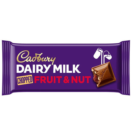 Cadbury Fruit & Nut Chocolate Bar (RRP: 1.35) 95g - Asian Online Superstore UK