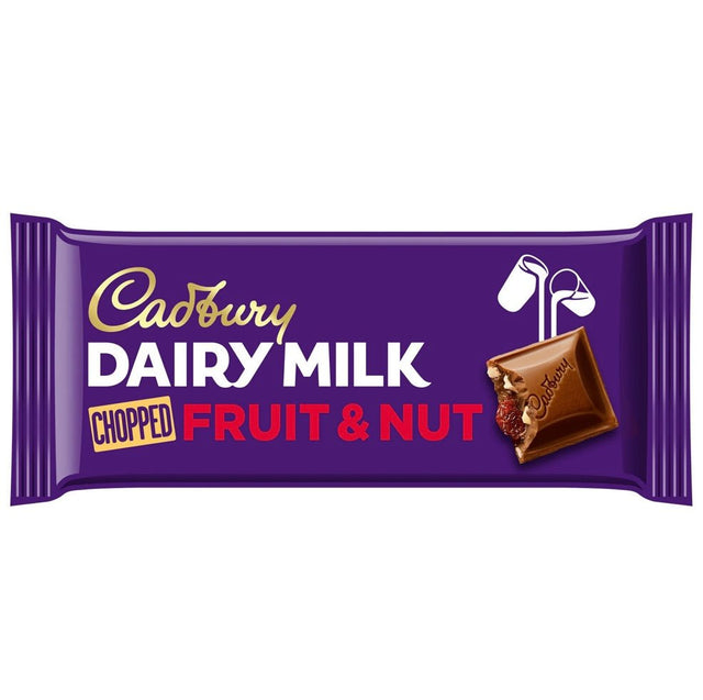 Cadbury Fruit & Nut Chocolate Bar (RRP: 1.35) 95g - Asian Online Superstore UK