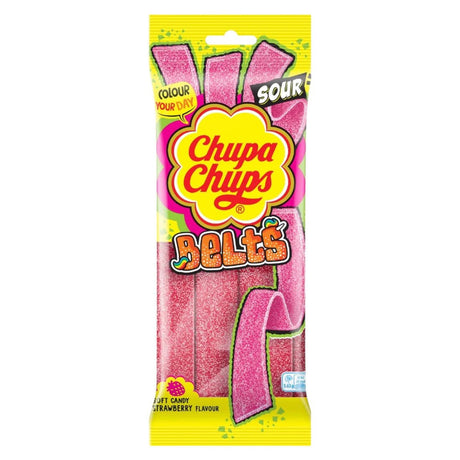 Chupa Chups Belts Soft Candy Strawberry Flavour 90g - Asian Online Superstore UK