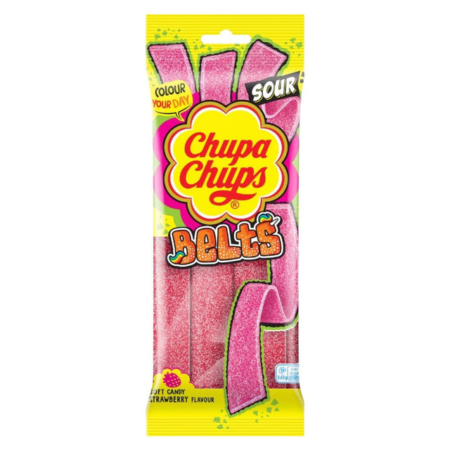 Chupa Chups Belts Soft Candy Strawberry Flavour 90g - Asian Online Superstore UK