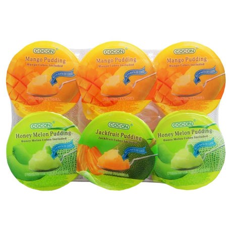 Cocon Assorted Flavour Nata & Fruit Dice Pudding (6x118g) 708g - Asian Online Superstore UK