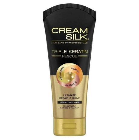 CreamSilk Tripple Keratin Rescue Conditioner (Gold) 170ml - Asian Online Superstore UK