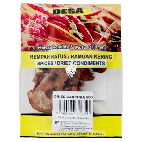 Desa Dried Garcina (Asam Keping) 50g - Asian Online Superstore UK