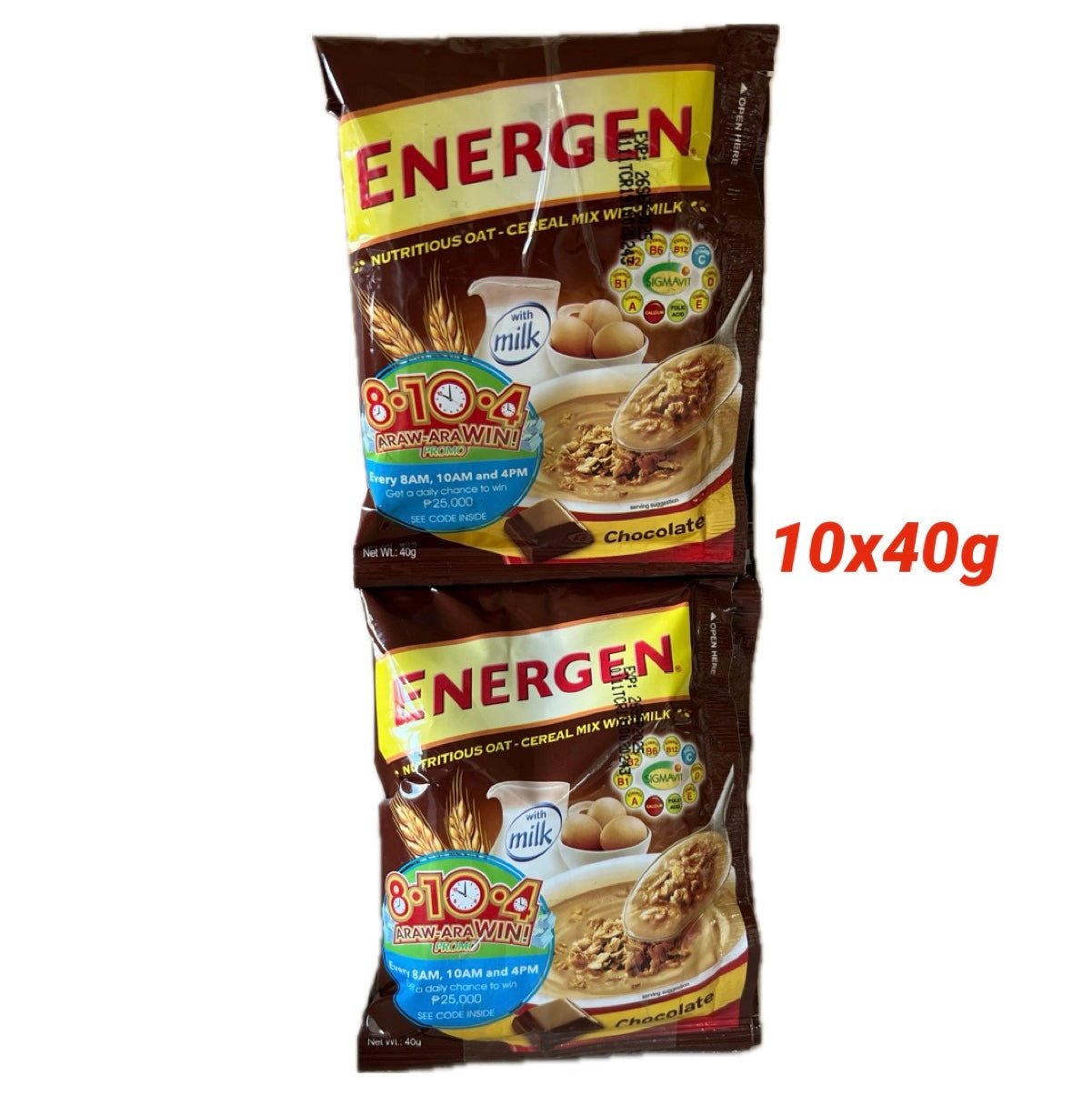 Energen Chocolate Cereal Drink (10x40g) 400g - Asian Online Superstore UK
