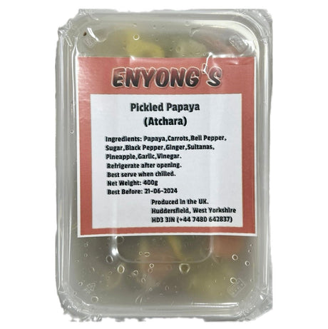 Enyong’s Pickled Papaya (Atchara) 400g - Asian Online Superstore UK