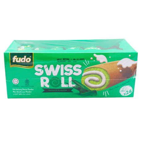 Fudo Oriental Swiss Roll Pandan Flavoured (24x18g) 432g - Asian Online Superstore UK