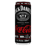 Jack Daniel's Tennessee Whiskey & Coca-Cola 330ml Can