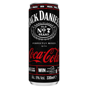 Jack Daniel's Tennessee Whiskey & Coca-Cola 330ml Can | Asian Grocery UK
