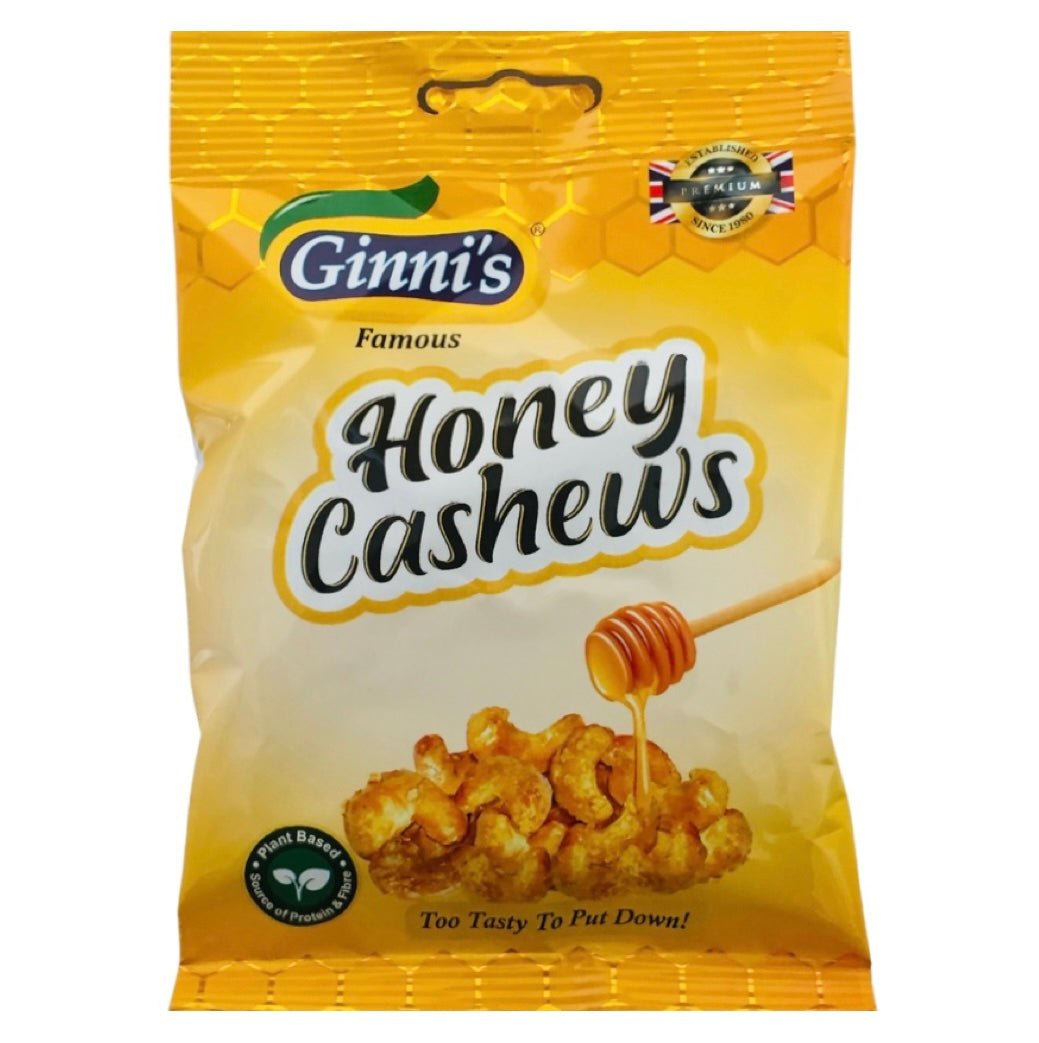 Ginni’s Honey Flavoured Cashew Nuts (RRP: 1.99) 110g - Asian Online Superstore UK