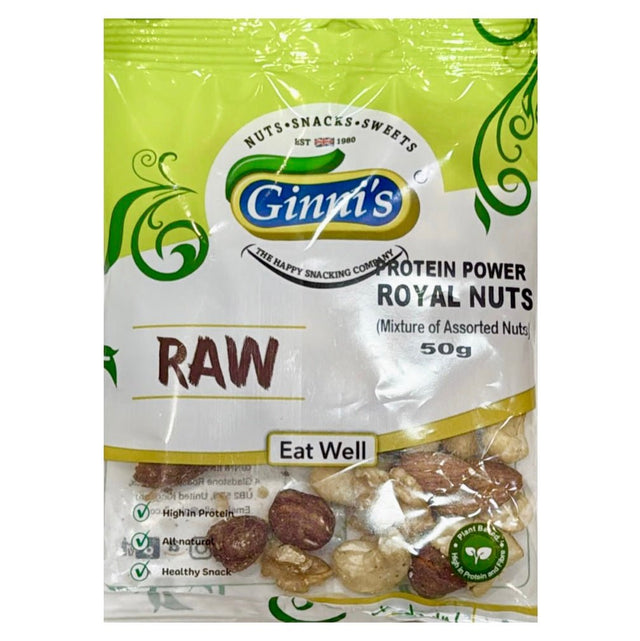 Ginni’s Raw Cashew Nuts Assorted 50g - Asian Online Superstore UK