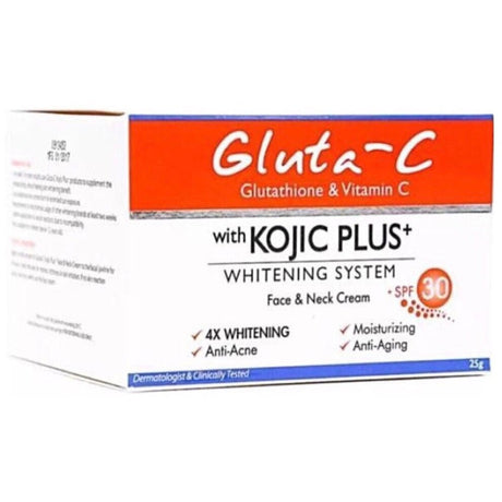 Gluta - C with Kojic Plus Lightening Face & Neck Cream 25g - Asian Online Superstore UK