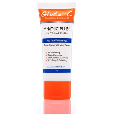 Gluta - C With Kojic Plus Whitening Acne Control Face Wash 50g - Asian Online Superstore UK