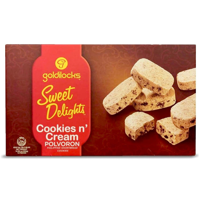 Goldilocks Polvoron Sweet Delight Cookies & Cream (12 pc) 300g - Asian Online Superstore UK