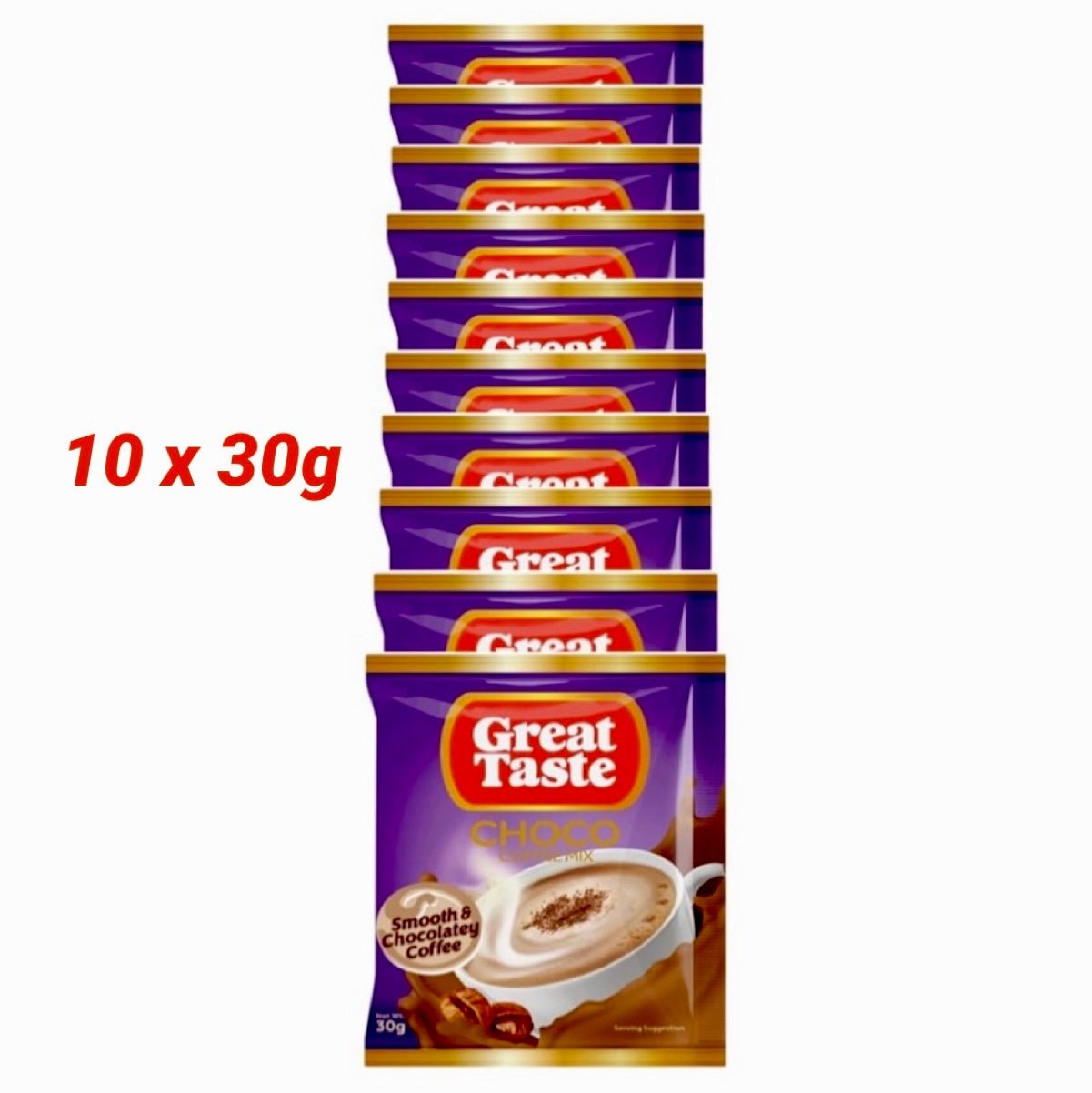 Great Taste Coffee Choco (10x30g) 300g - Asian Online Superstore UK