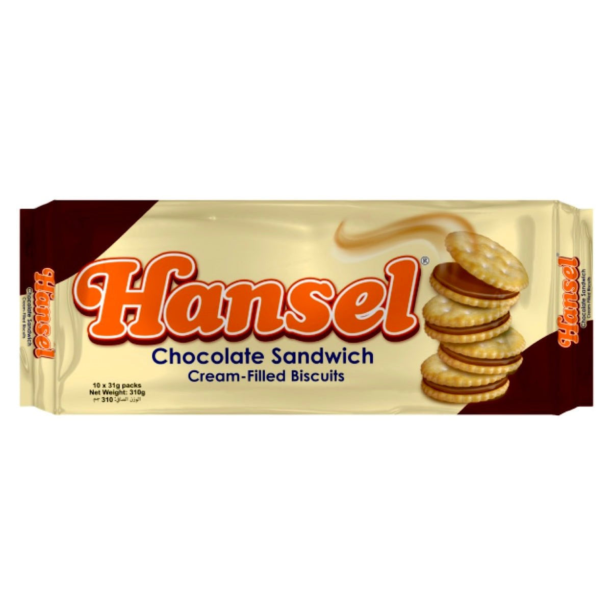 Rebisco Hansel Chocolate Sandwhich (10x31g) 310g – Asian Online ...
