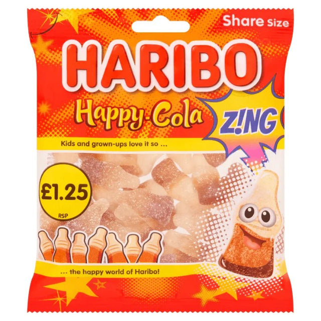 Haribo Mini Bags Happy Cola Zing (PM: 1.25) 140g - Asian Online Superstore UK