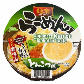 Hikari Menraku Japanese Ramen Bowl Tonkotsu (Karamiso) 80.6g | Asian Grocery UK