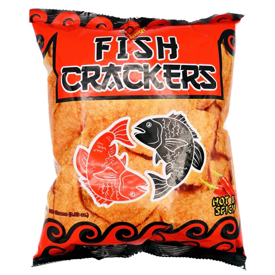 Hobe Chick Boy Fish Crackers Hot & Spicy 100g - Asian Online Superstore UK
