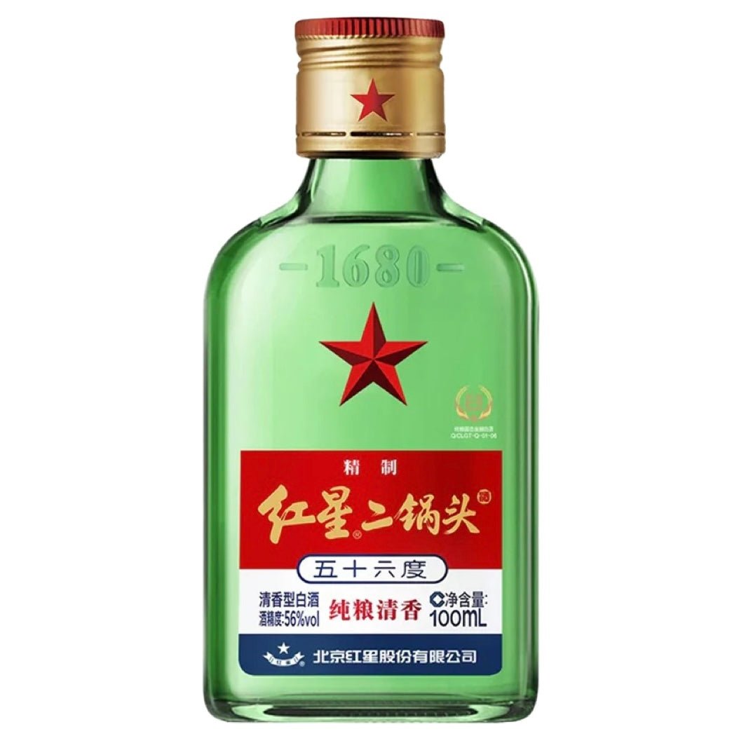 HX Hong Xing Erguotou Sorghum Spirit (56% alc.) 100ml - Asian Online Superstore UK